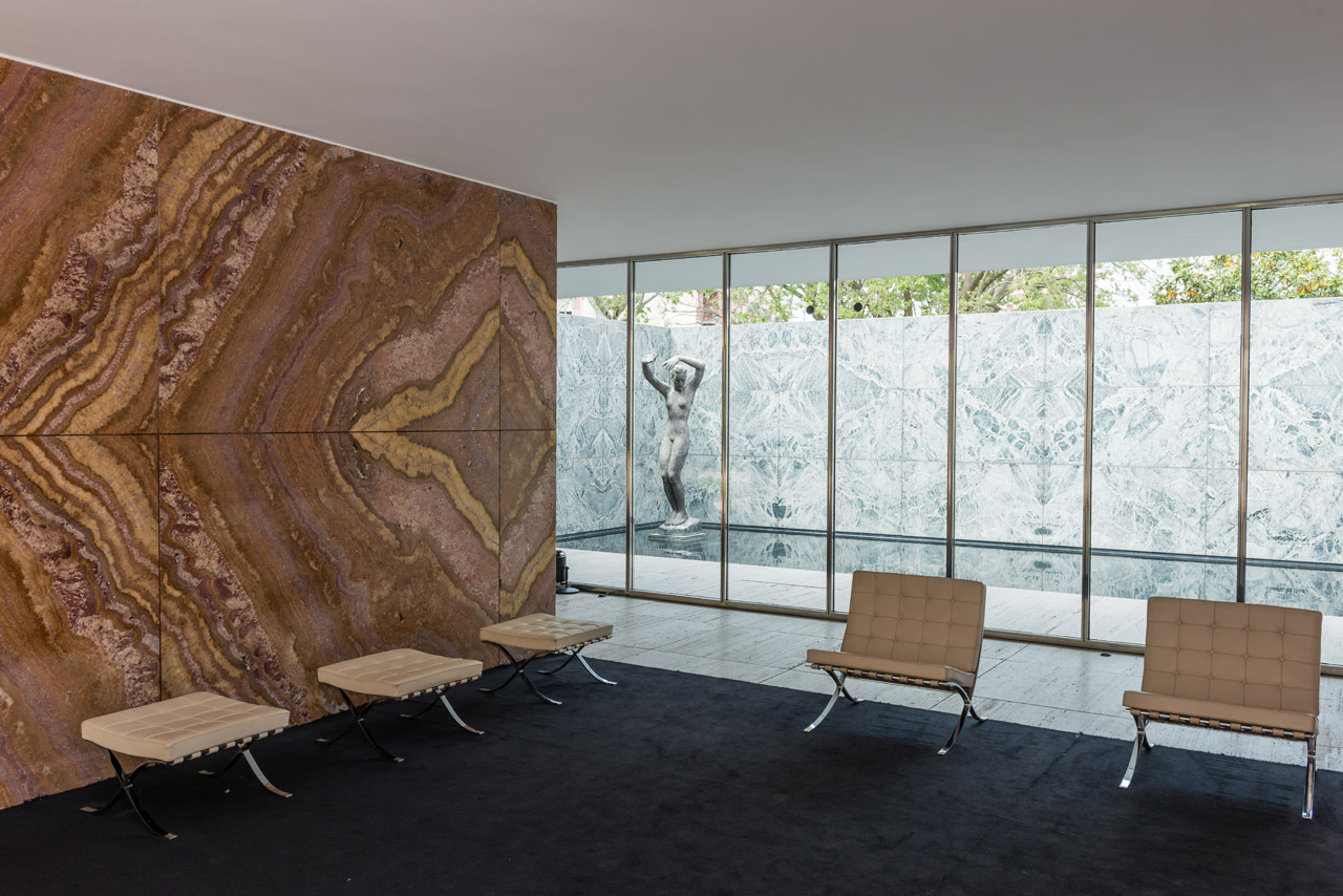 La leggerezza del marmo in Mies van der Rohe